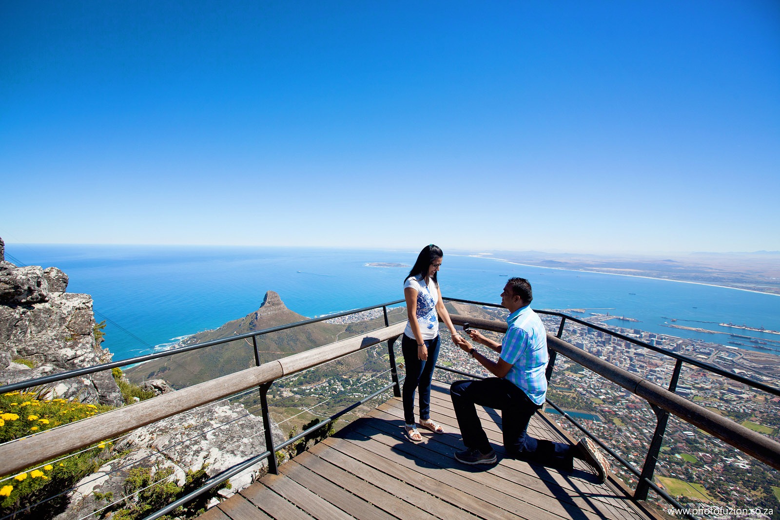 Table Mountain marriage proposal 