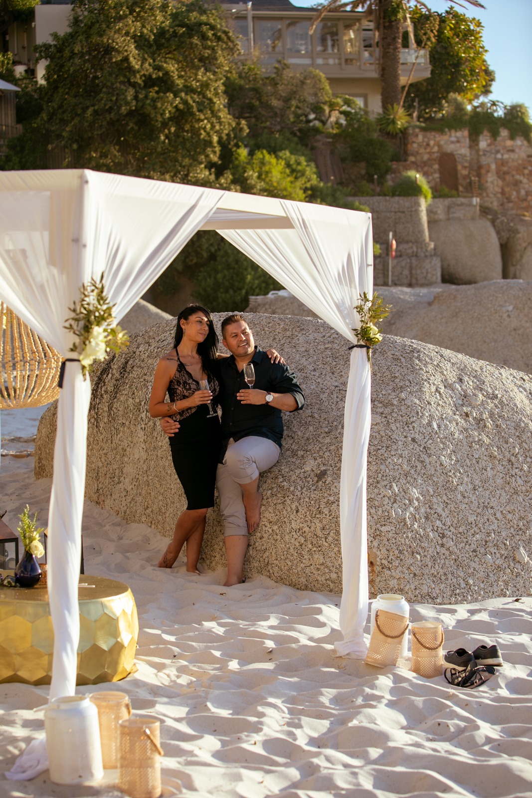 Sergio and Claudia Greek beach proposal