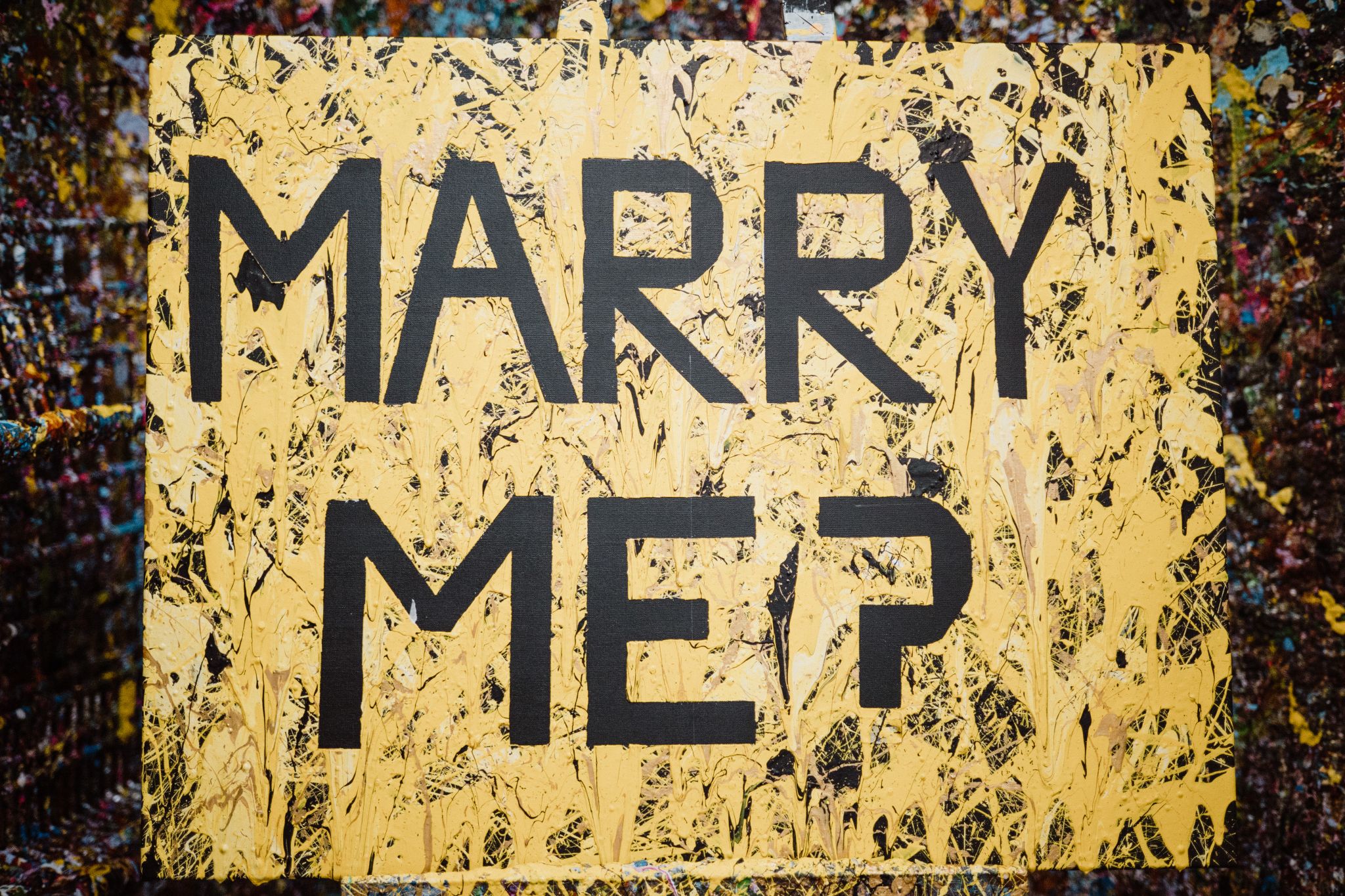 marry me sign