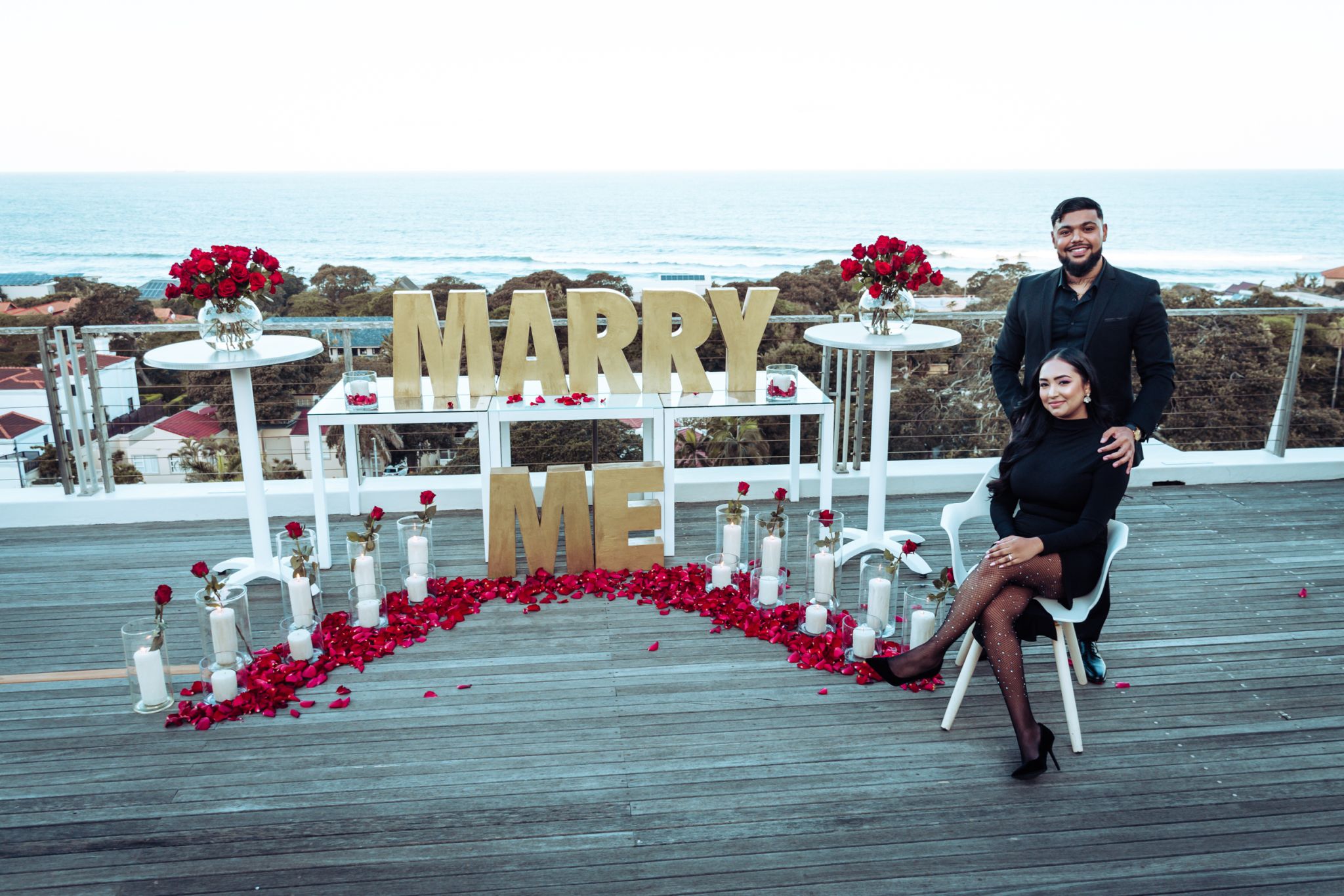 Sunset Durban marriage proposal