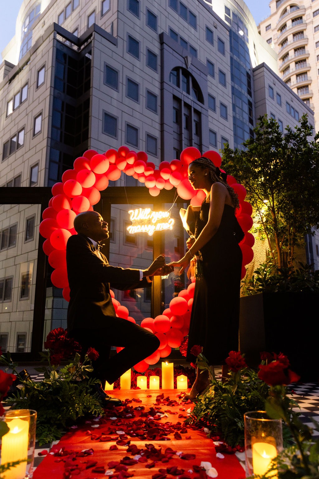 Rooftop proposal in Joburg