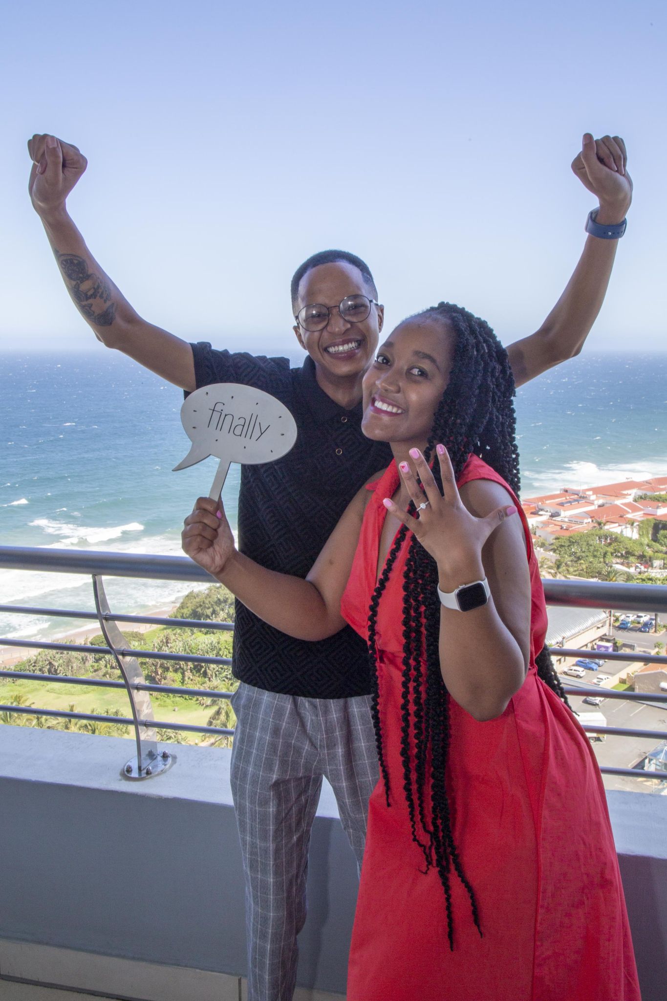 Kamogelo’s and Gomolemo proposal in Umhlanga