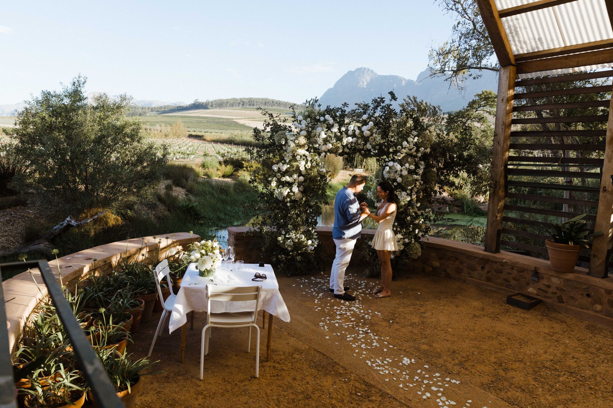 Intimate Proposal at Babylonstoren