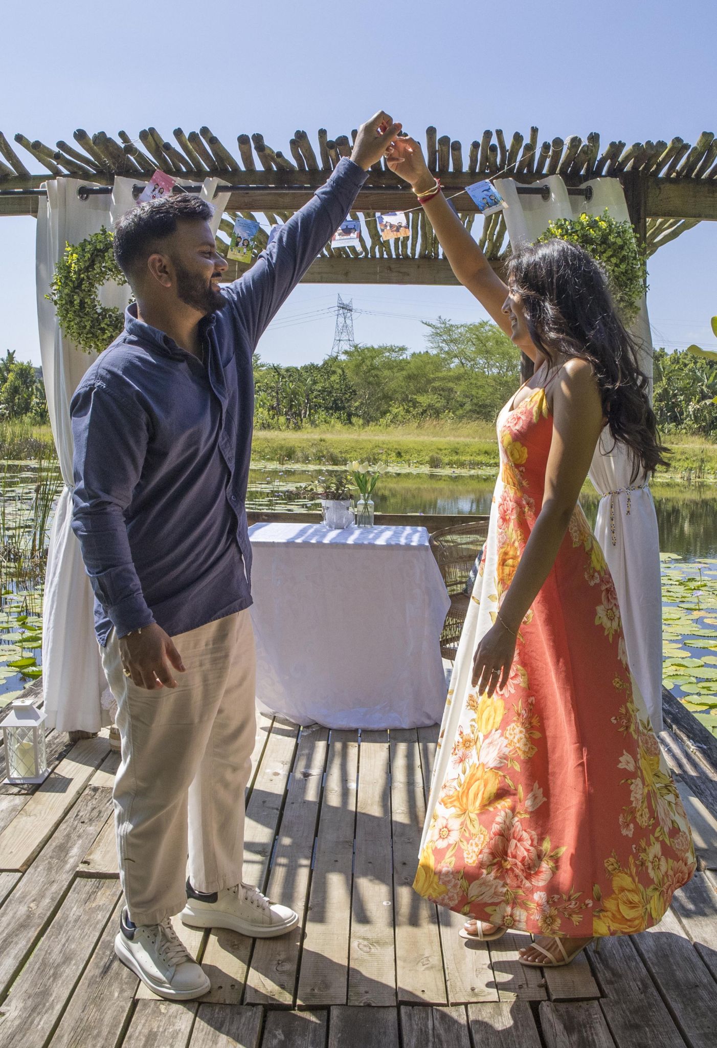 Helicopter marriage proposal Durban