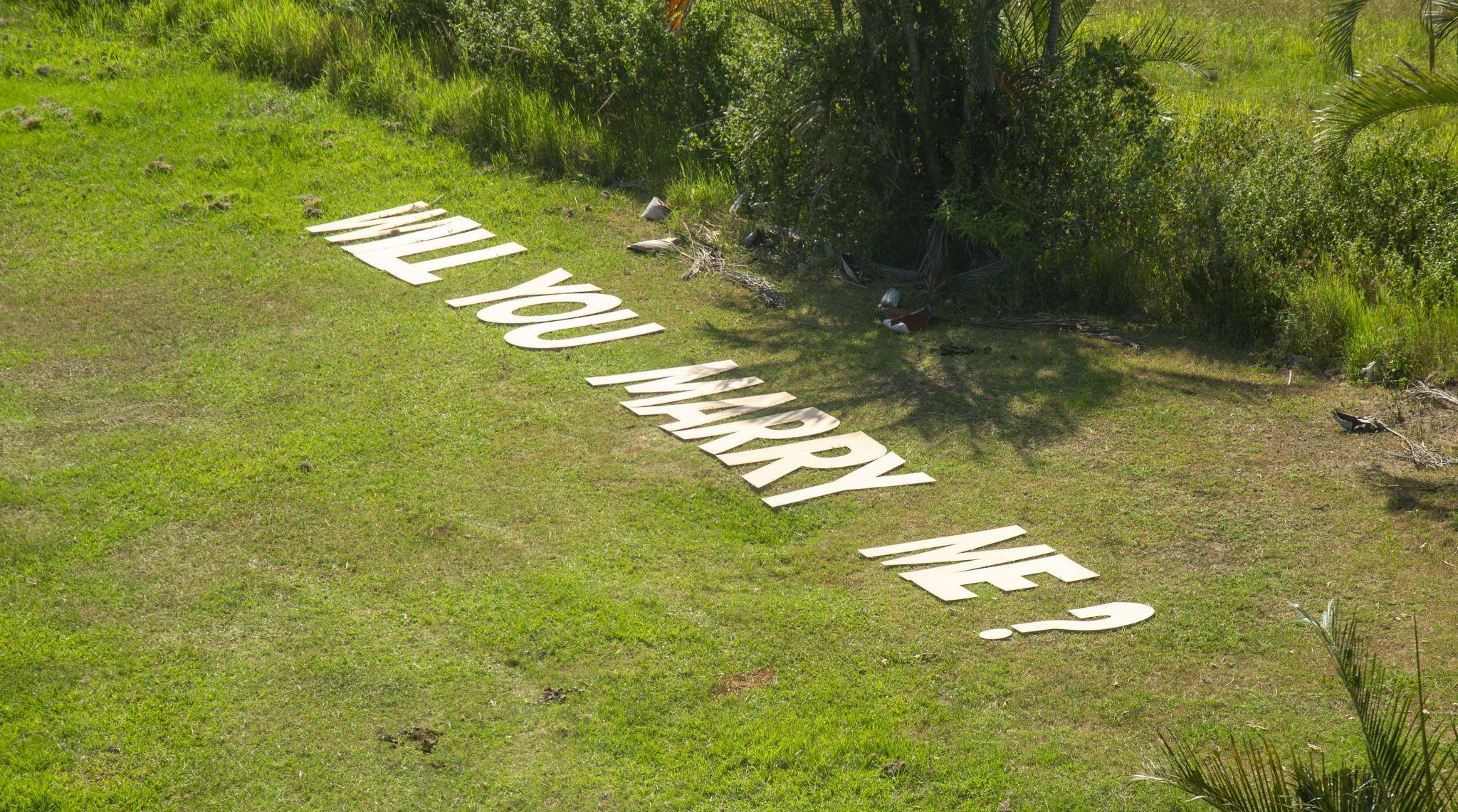 marry me sign
